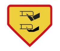 Danger sticker