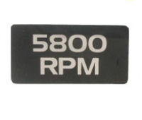 5800RPM sticker